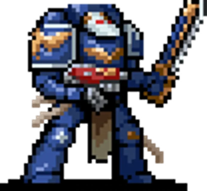 Malum Caedo pixel-art portrait
